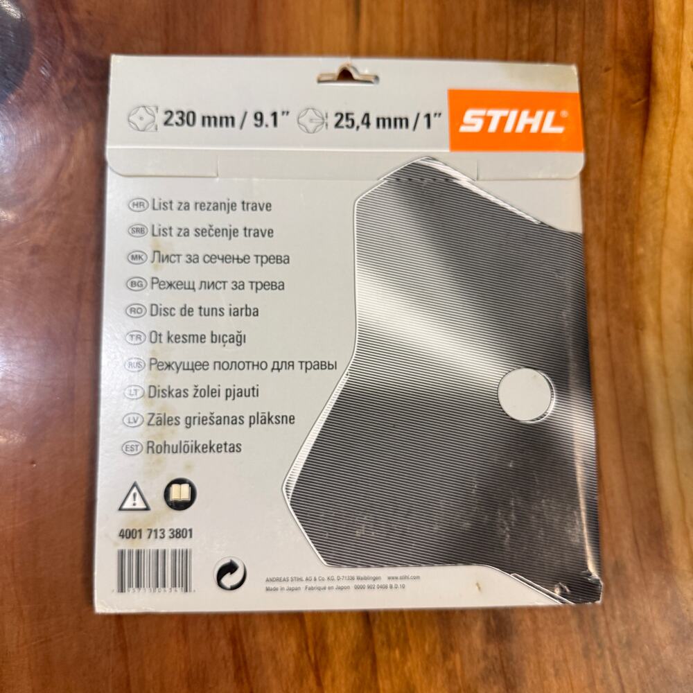 NEW Stihl 230 mm / 9.1" Grass Cutting Blade